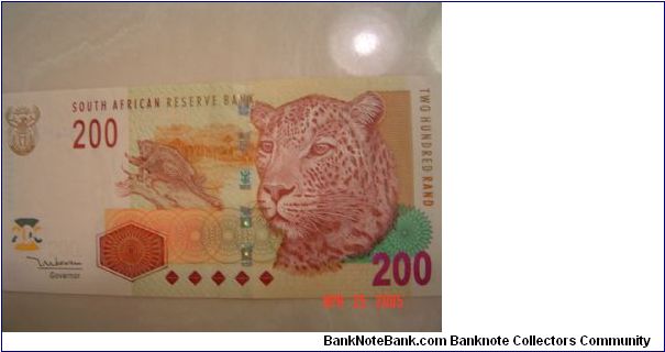 South Africa P-132 200 Rand Banknote