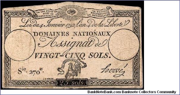 25 Sols.

From the January issue. Banknote