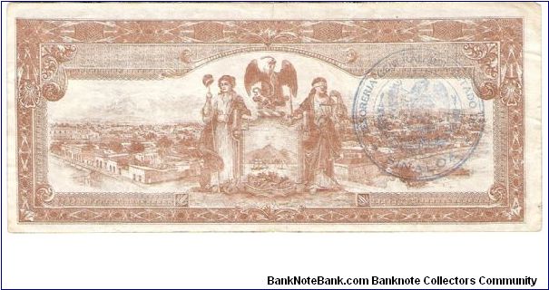 Banknote from Mexico year 1915