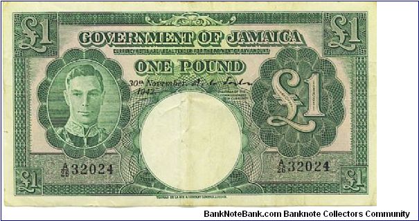 Government Of Jamaica Banknote