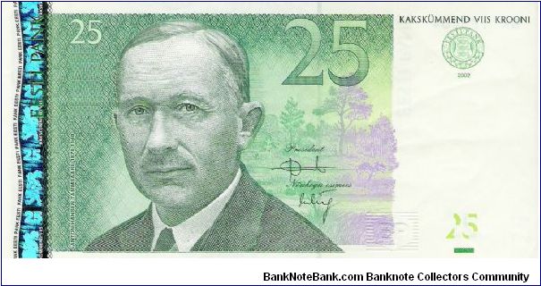 25 Krooni 2002 Banknote