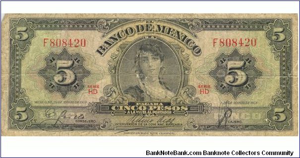 5 pesos Banknote