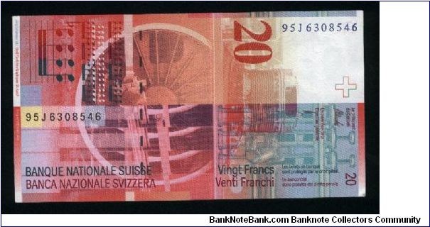 Banknote from Switzerland year 1995