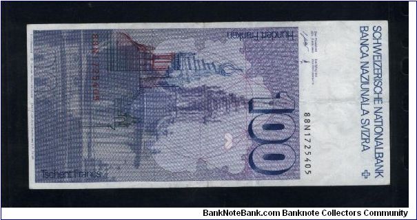 Banknote from Switzerland year 1988
