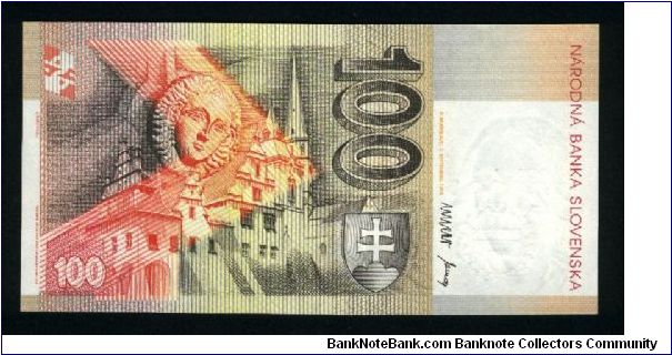 Banknote from Slovakia year 2000