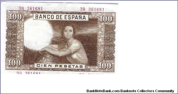 Banknote from Spain year 1953