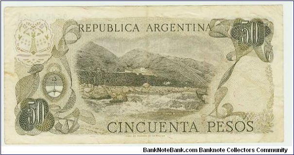 Banknote from Argentina year 1970