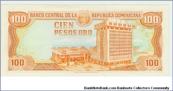 Banknote from Dominican Republic year 1987