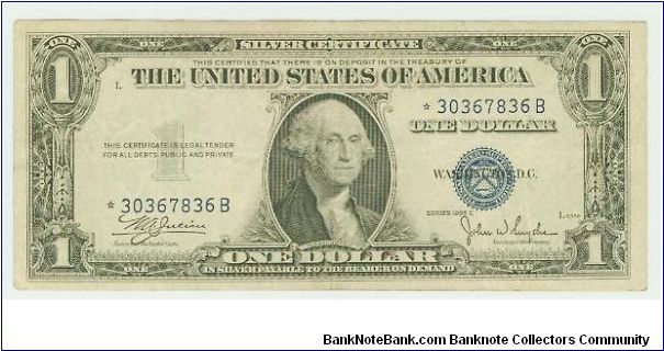 1935C SERIES STAR NOTE! Banknote