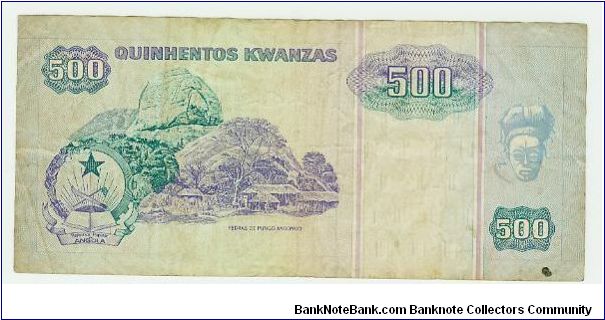 Banknote from Angola year 1991