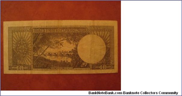 Banknote from Turkey year 1963