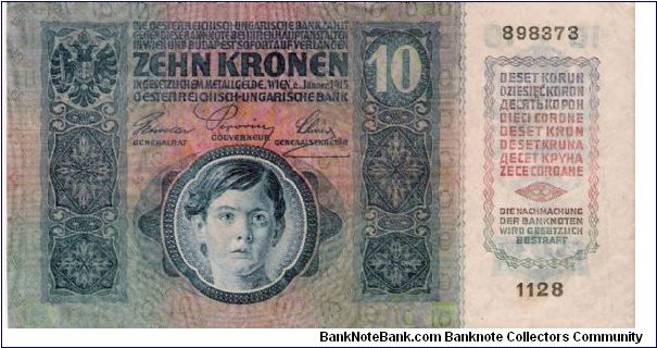 10 Kronen/Korona 1915 Banknote