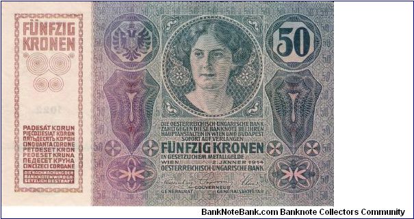 50 Kronen/Korona 1914 Banknote