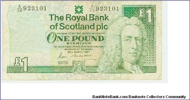 NOTE 344 IS A NICE 1 POUNDER FROM SCOTLAND. ALTHOUGH ABOUT TWO-THIRDS OF THIS COLLECTION OF NOTES HAVE BEEN IN CIRCULATION TO SOME EXTENT, THERE ARE STILL ALOT OF VERY FINE NOTES HERE. TOTAL VALUE FAR EXCEEDS THE ASKING PRICE. PLEASE VIEW THE WHOLE COLLECTION. Banknote