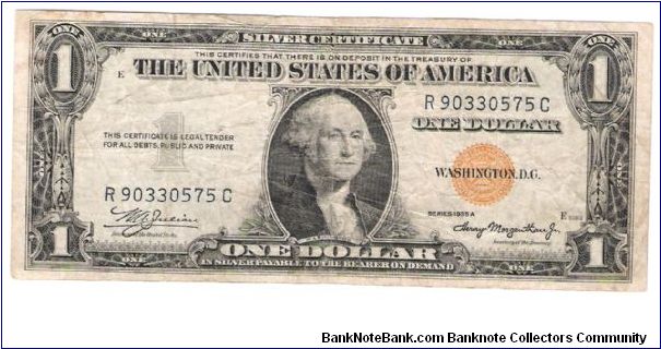 1935A WWII ISsue NORTH Africa Note SIlver Certificate Banknote