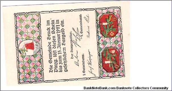 Banknote from Austria year 1923