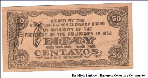 Banknote from Philippines year 1942