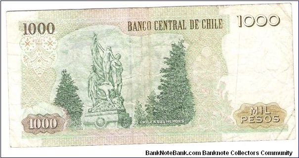 Banknote from Chile year 2002