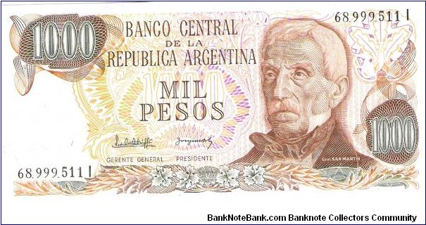 1000 Mil pesos Banknote