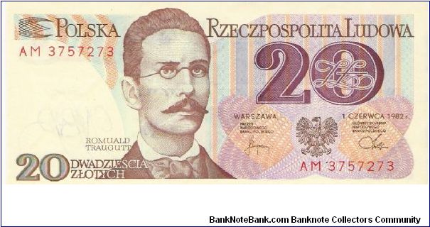 20 Zlotych 1982 Banknote