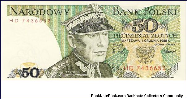 50 Zlotych 1988 Banknote