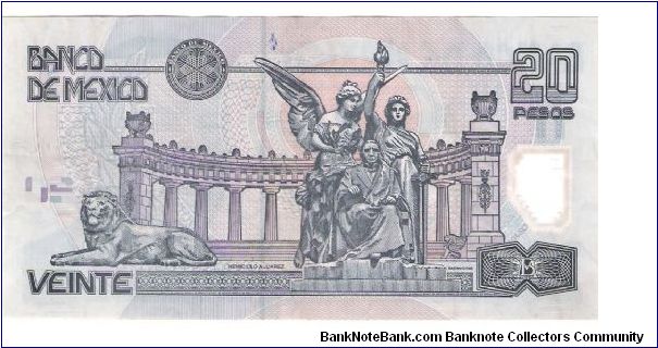 Banknote from Mexico year 2001