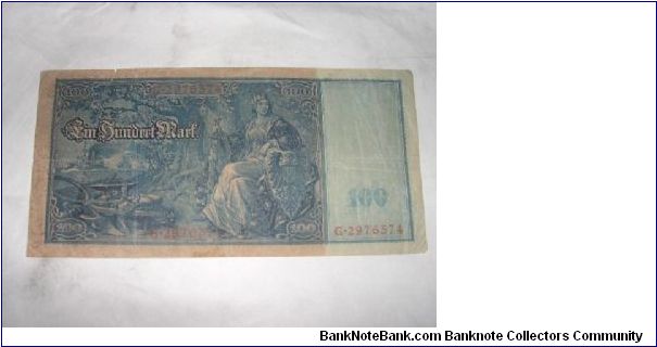 Banknote from Germany year 1910