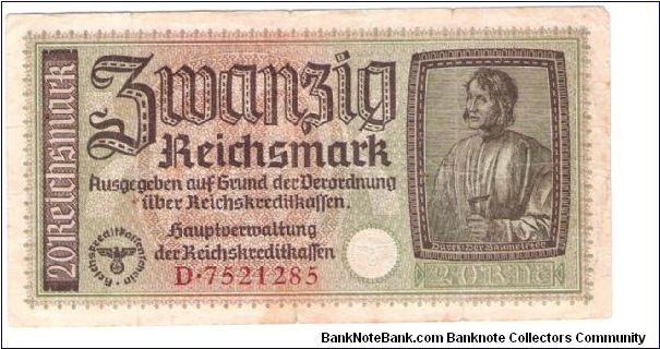 has third reich symbol Banknote