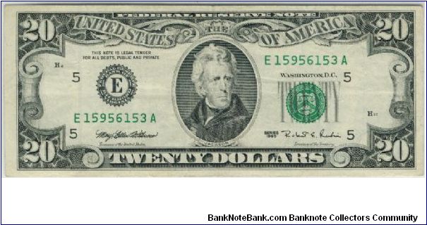 US 1995 Richmond $20 Banknote