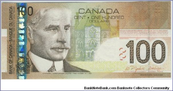 Canada 2004 $100 Banknote