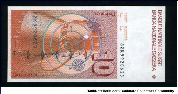 Banknote from Switzerland year 1982