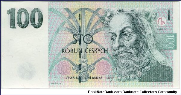 Czech Republic 1997 100 Korun. Special thanks to Linda Benes Banknote