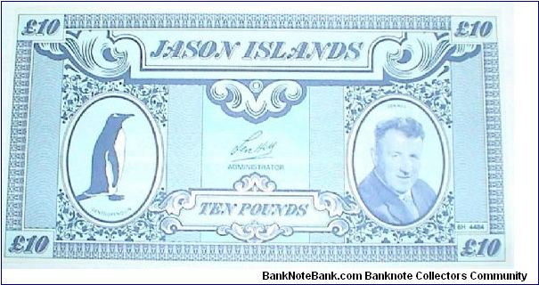 Jason Islands. 10 Pounds. Private Issue. Banknote