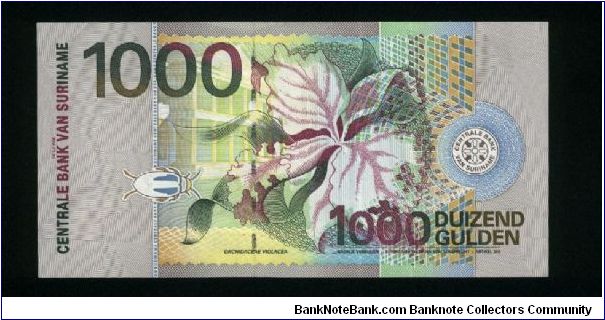 Banknote from Suriname year 2000