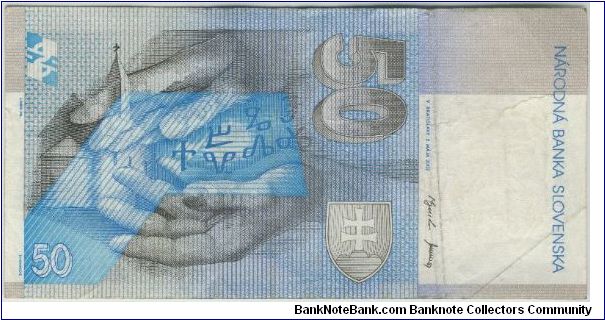 Slovakia 2002 50 Korun. Slovakia 2000 500 Korun. Special thanks to Budhe Ratna Banknote