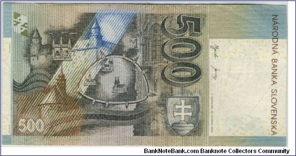 Slovakia 2000 500 Korun. Special thanks to Budhe Ratna Banknote