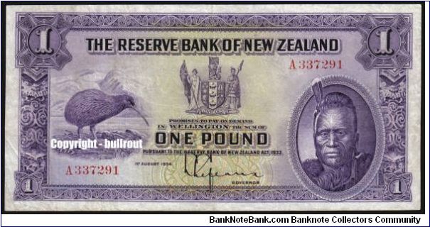 £1 Lefeaux A (First prefix) Banknote