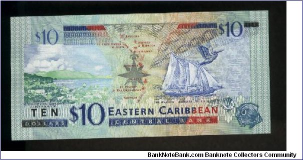 Banknote from Antigua and Barbuda year 2003