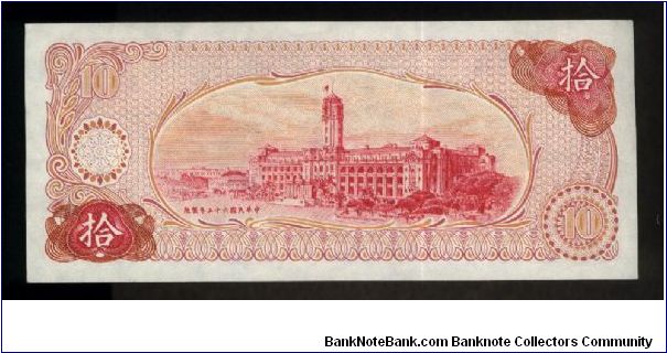Banknote from Taiwan year 1976