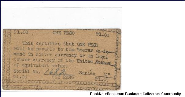 Banknote from Philippines year 1943