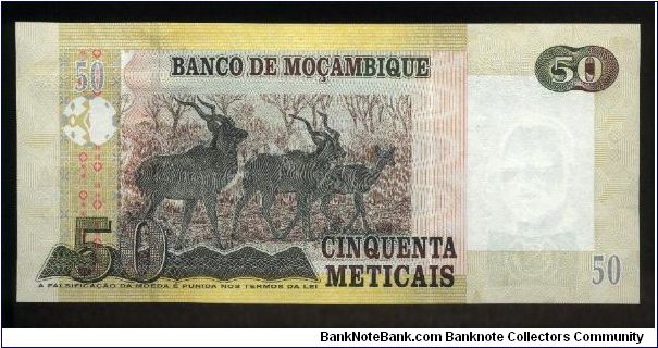 Banknote from Mozambique year 2006