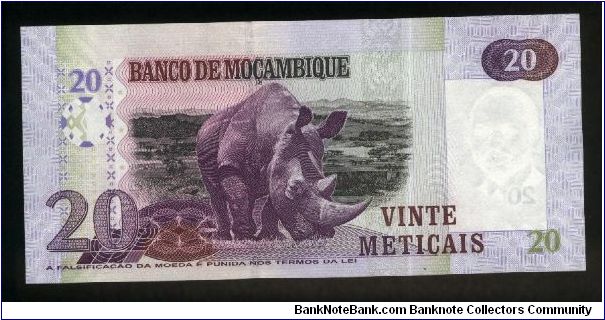 Banknote from Mozambique year 2006