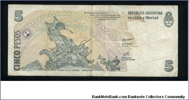 Banknote from Argentina year 1998