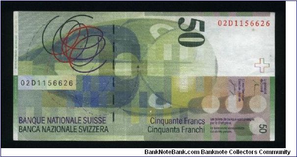 Banknote from Switzerland year 2002