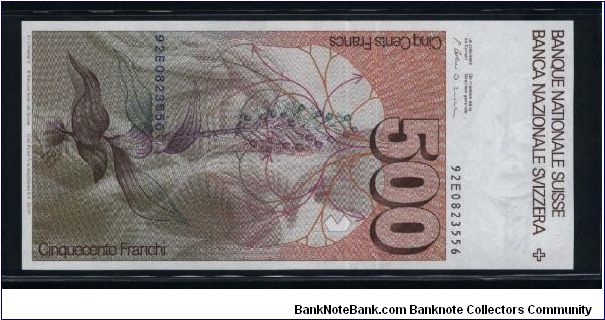 Banknote from Switzerland year 1992