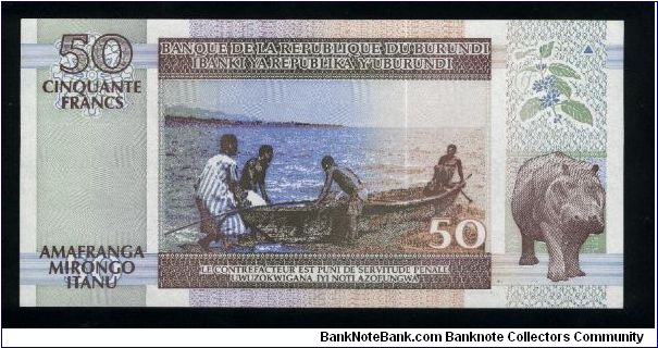 Banknote from Burundi year 1994