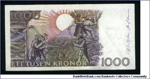 Banknote from Sweden year 1992