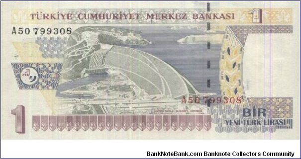 Banknote from Turkey year 2006