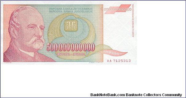 500.000.000.000 Dinars Banknote