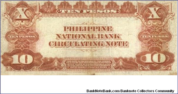 Banknote from Philippines year 1937